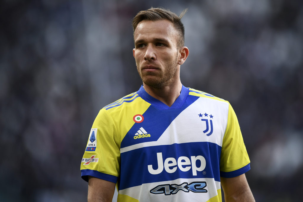 Arthur Melo of Juventus FC looks on during the Serie A