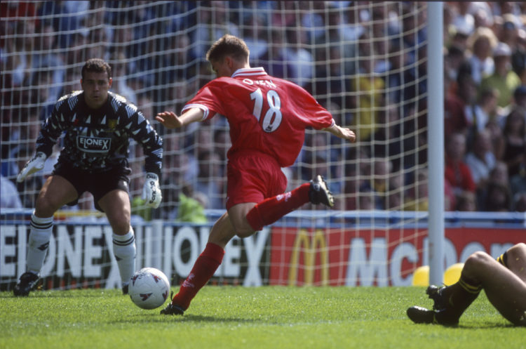 9 August 1987 - Premiership Football - Wimbledon v Liverpool - Michael Owen of Liverpool - (photo by Mark Leech/Offside/Getty Images).
