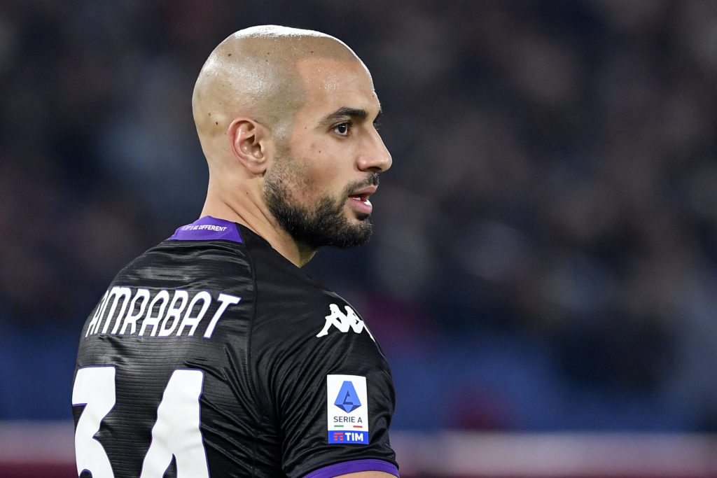 Sofyan Amrabat of ACF Fiorentina during the Serie A football