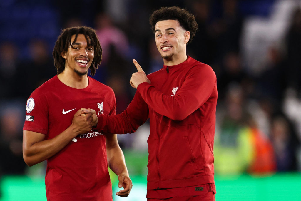 Curtis Jones and Trent Alexander-Arnold for Liverpool