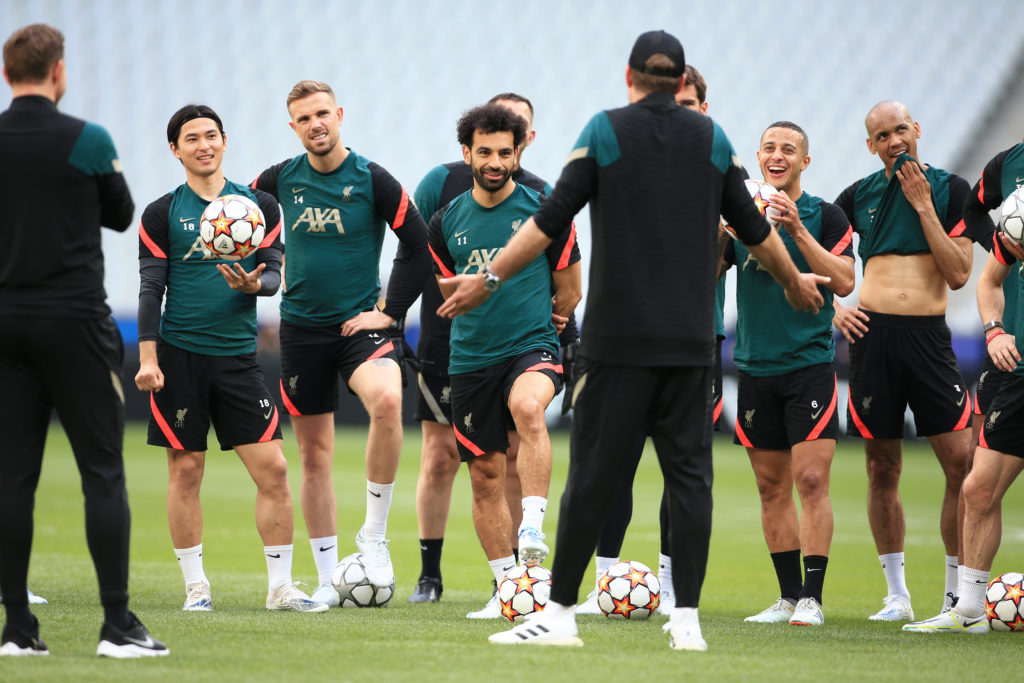 Liverpool FC Training Session And Press Conference - UEFA Champions League Final 2021/22