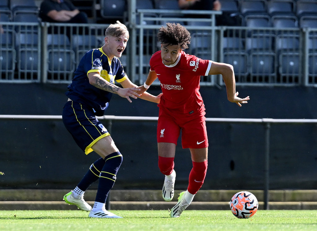 Liverpool winger Kaide Gordon suffers injury setback in U21 game vs Middlesbrough ion Premier League 2