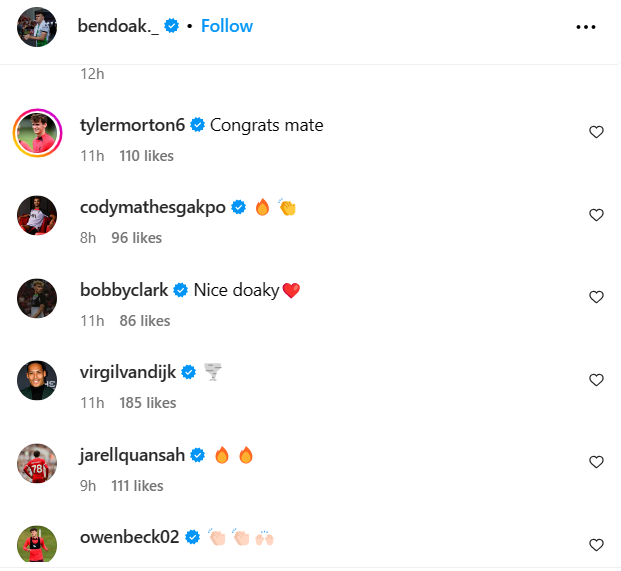 CR.@BenDoak (META 2023) Quansah and Gakpo replies to Ben Doak