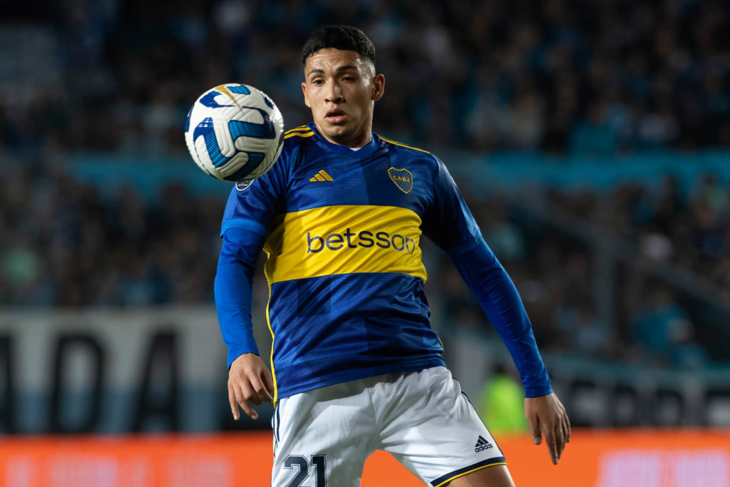 Ezequiel Fernandez Carballo of Boca Juniors seen in action