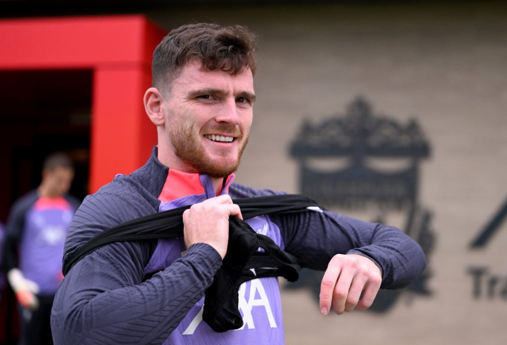 Liverpool FC Training Session And Press Conference - UEFA Europa League 2023/24