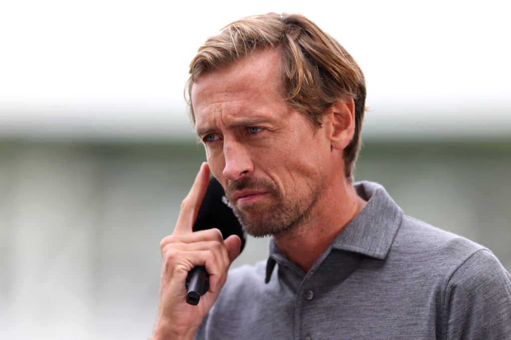Peter Crouch, looks on prior to the Premier League match between Luton Town and Tottenham