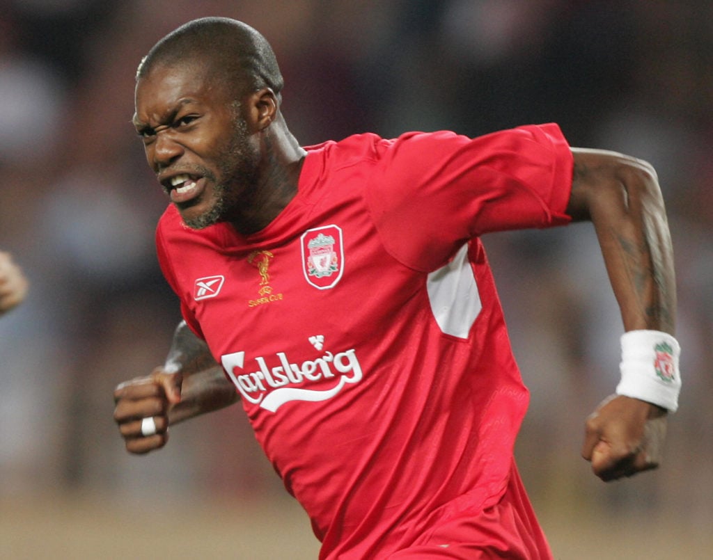 Liverpool's foward French Djibril Cisse
