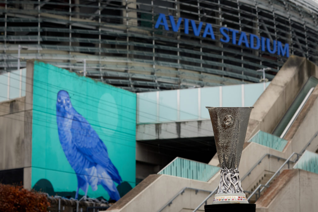UEFA Europa League Final 2023/24 Host City Trophy Shoot