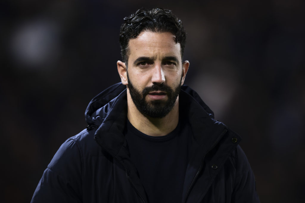 Ruben Amorim, head coach of Sporting CP, looks on prior to