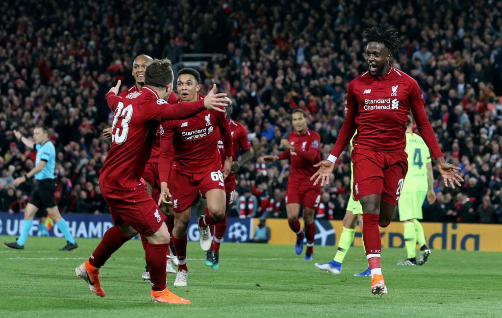 Liverpool striker Divock Origi helps to best Anfield European night v Barcelona in UEFA Champions League Semi Final: Second Leg