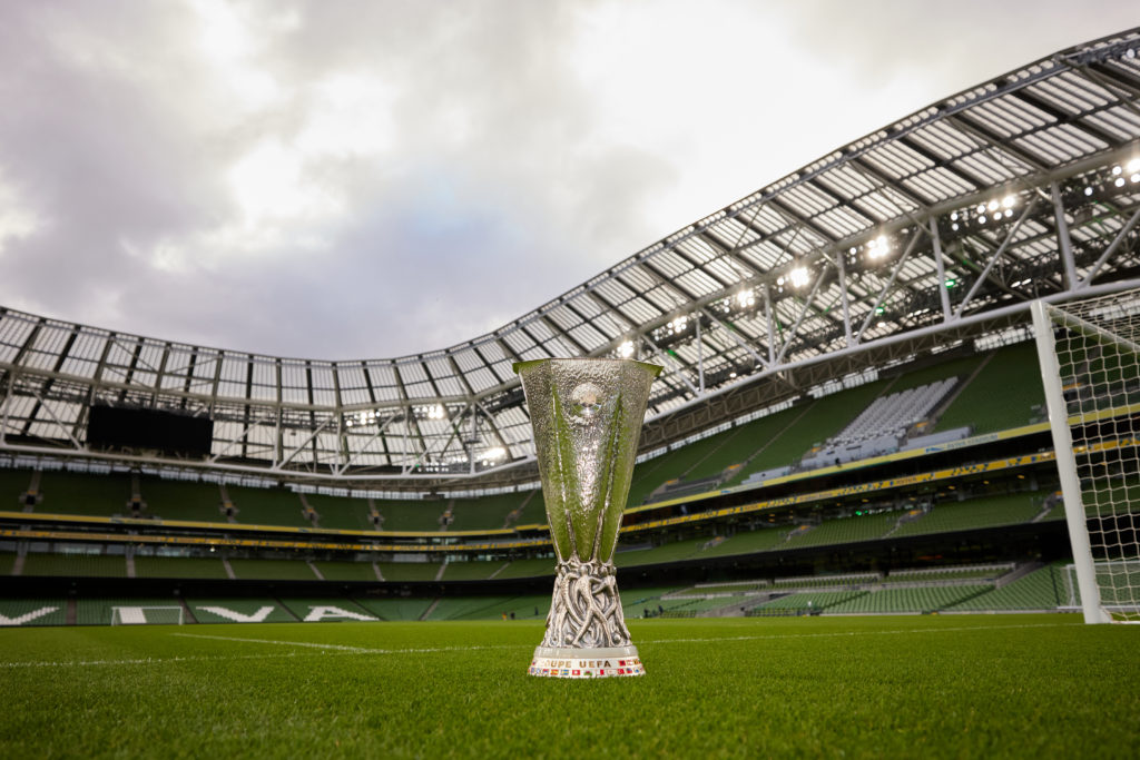 UEFA Europa League Final 2023/24 Host City Trophy Shoot