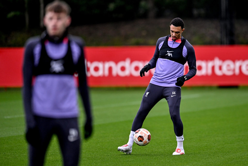 Liverpool FC Training Session And Press Conference - UEFA Europa League 2023/24
