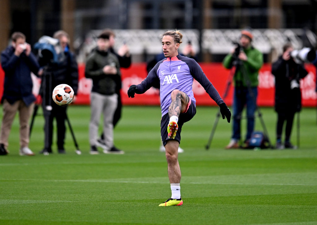 Liverpool FC Training Session And Press Conference - UEFA Europa League 2023/24