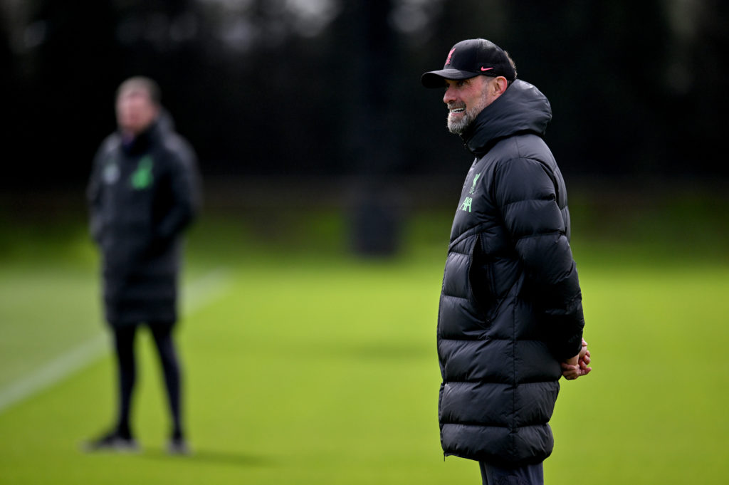 Liverpool FC Training Session And Press Conference - UEFA Europa League 2023/24