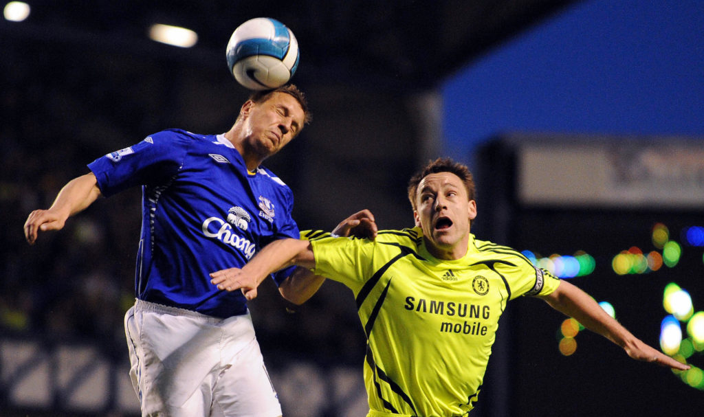 Everton's English defender Phil Jagielka