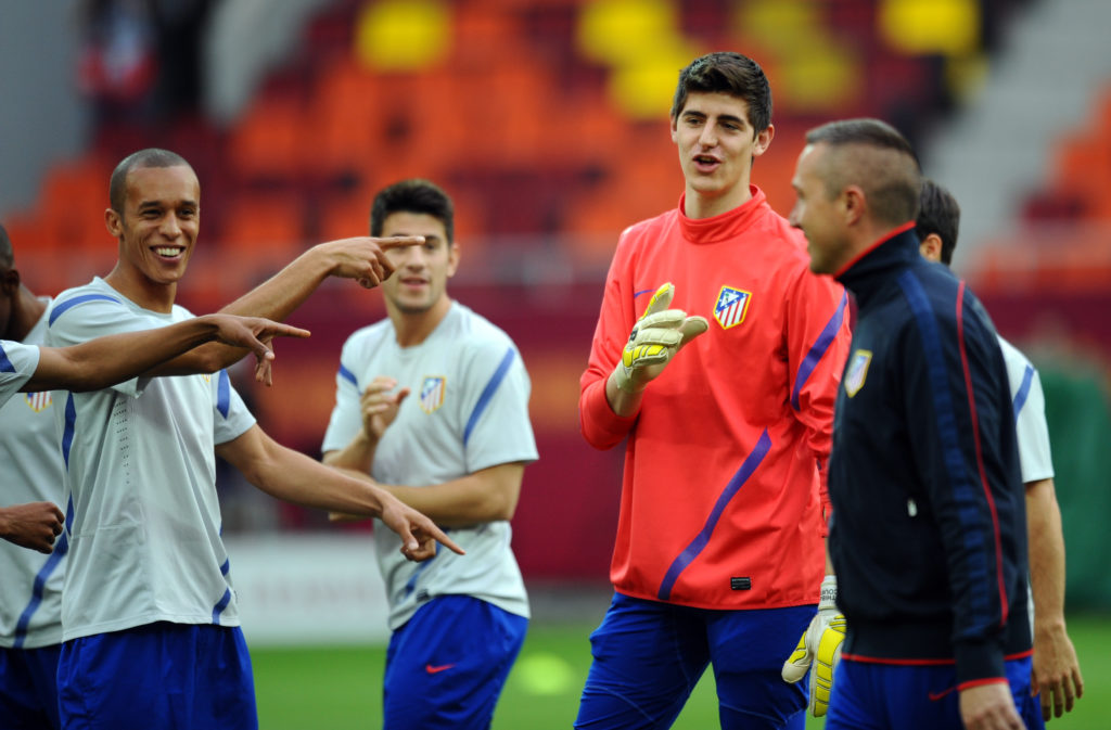 Atletico Madrid's Belgian goalkeeper Thi
