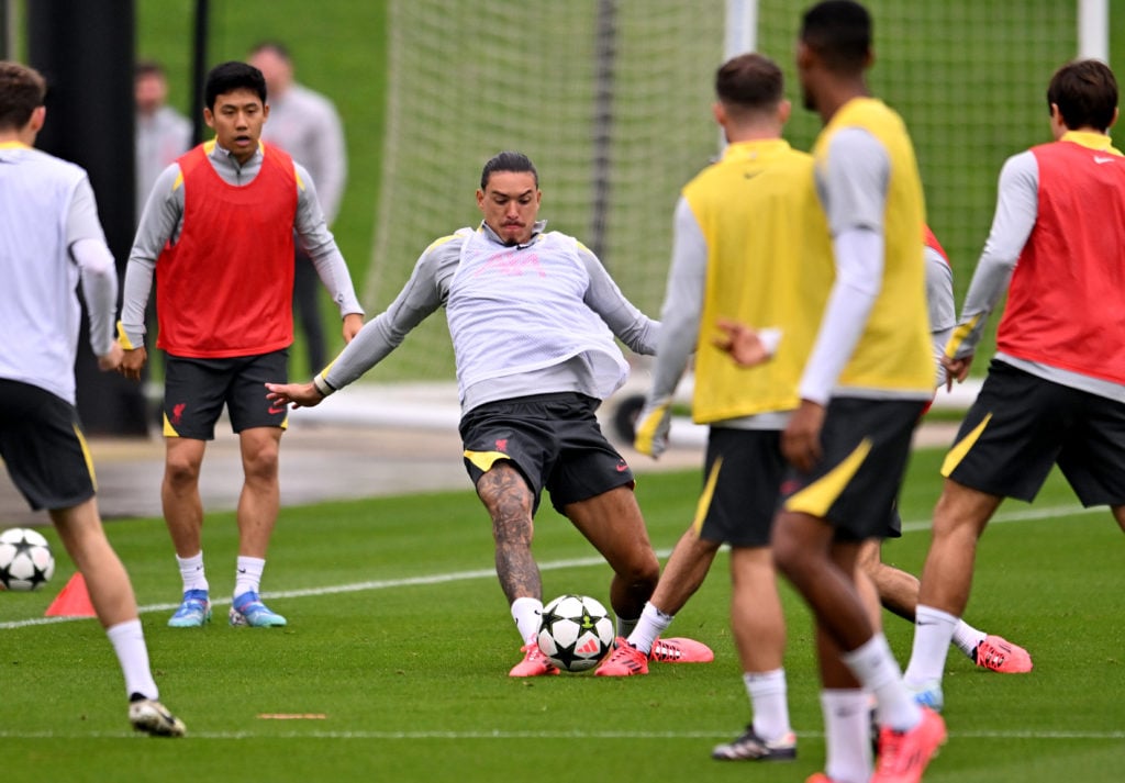 Liverpool FC Training Session And Press Conference - UEFA Champions League 2024/25 League Phase MD1