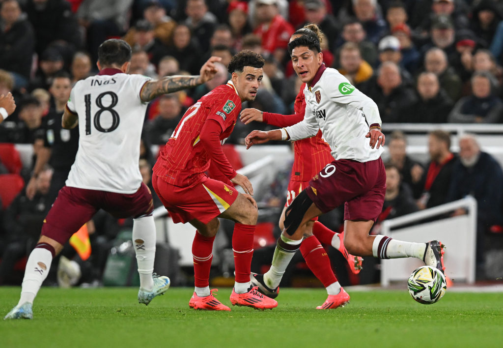 Liverpool v West Ham United - Carabao Cup Third Round