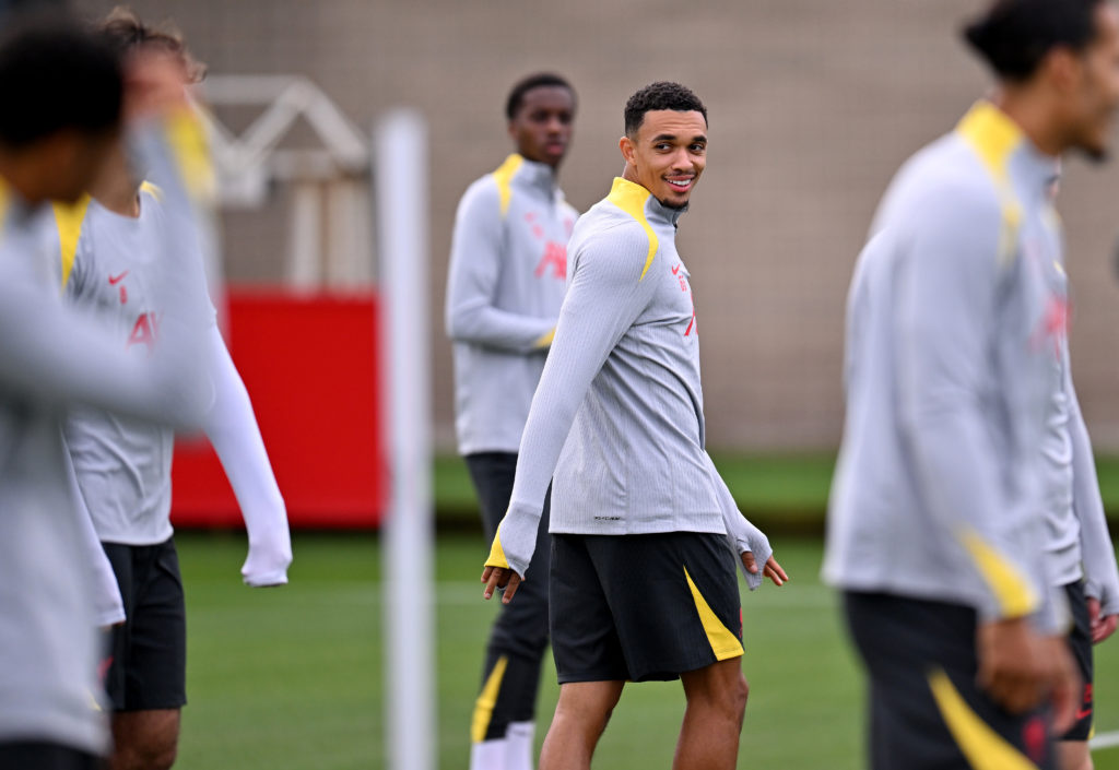 Liverpool FC Training Session And Press Conference - UEFA Champions League 2024/25 League Phase MD2
