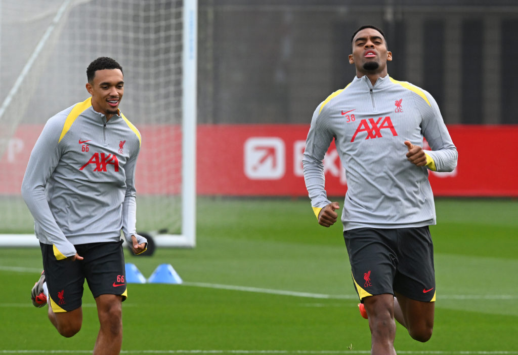 Liverpool FC Training Session And Press Conference - UEFA Champions League 2024/25 League Phase MD2