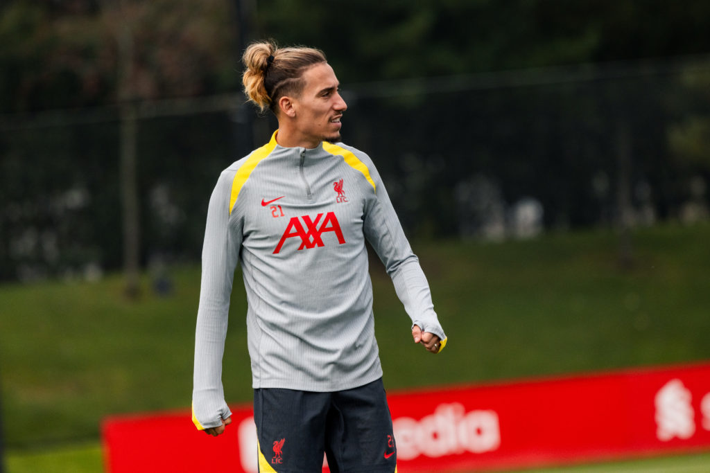 Liverpool FC Training Session And Press Conference - UEFA Champions League 2024/25 League Phase MD2