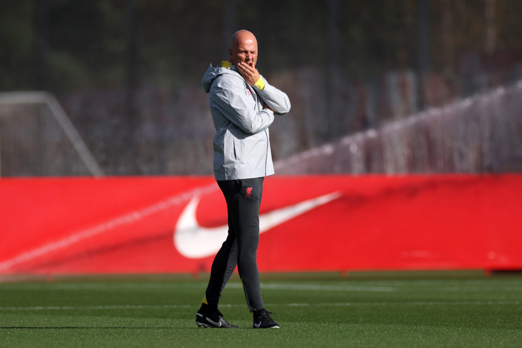 Liverpool FC Training Session And Press Conference - UEFA Champions League 2024/25 League Phase MD3