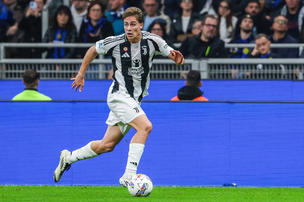 Kenan Yildiz of Juventus FC seen in action during Serie A