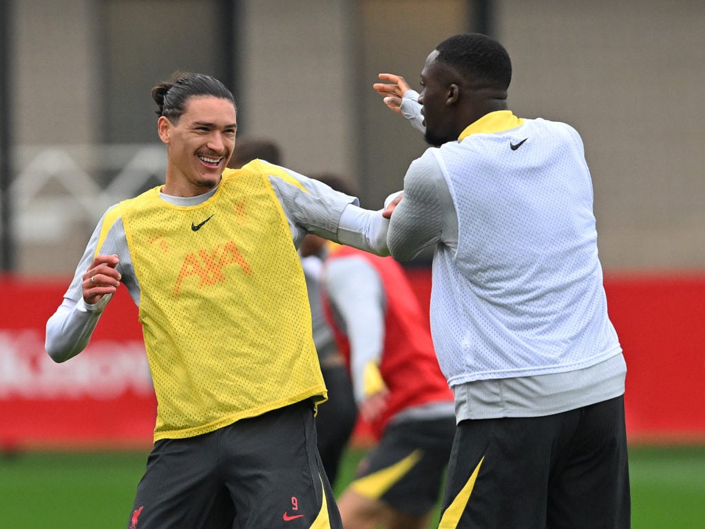 Liverpool FC Training Session And Press Conference - UEFA Champions League 2024/25 League Phase MD4