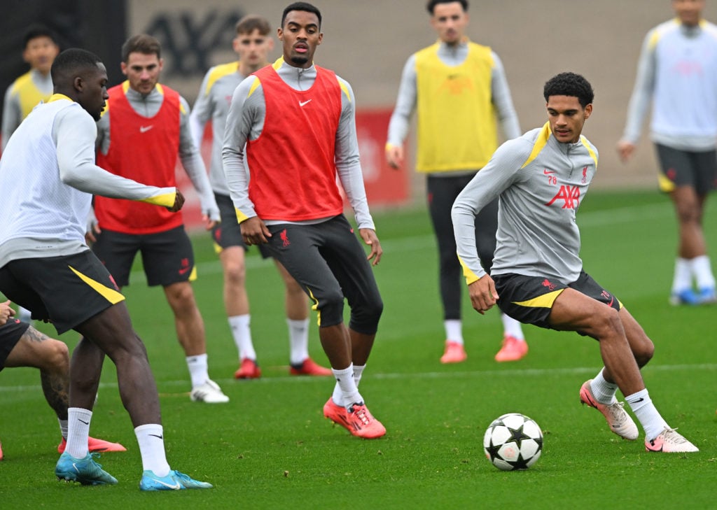 Liverpool FC Training Session And Press Conference - UEFA Champions League 2024/25 League Phase MD4