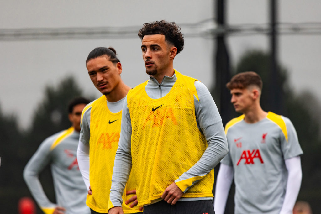 Liverpool FC Training Session And Press Conference - UEFA Champions League 2024/25 League Phase MD4
