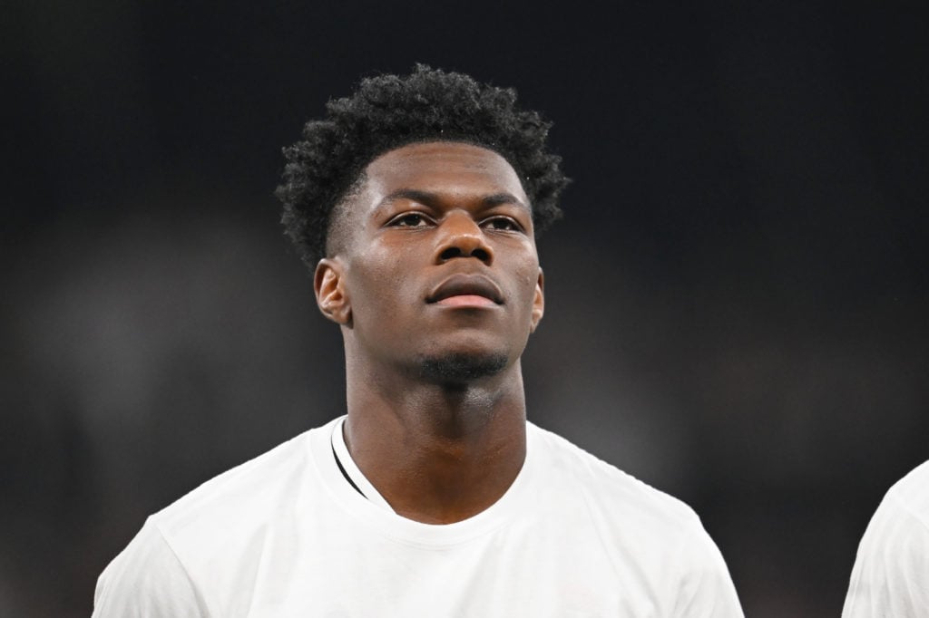 Aurelien Tchouameni before Real Madrid C.F. v AC Milan - UEFA Champions League 2024/25 League Phase MD4
