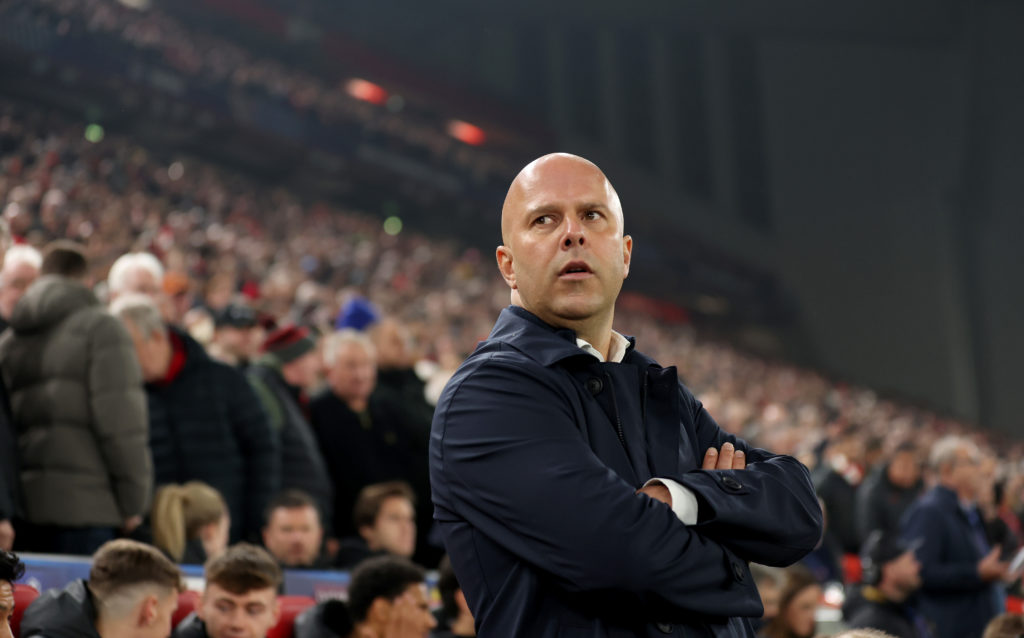 Arne Slot ahead of Liverpool's Champions League tie