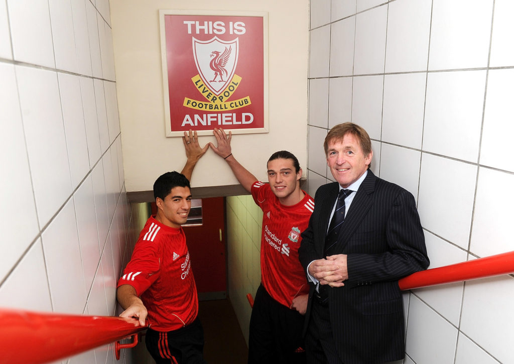 Liverpool FC Present New Signings Andy Carroll and Luis Suarez