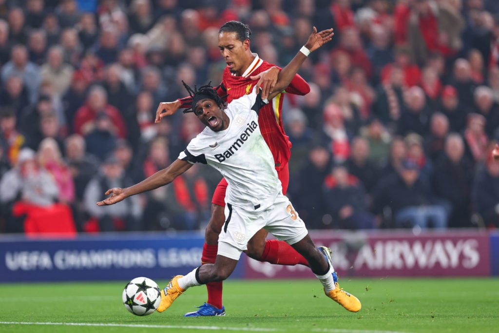 Jeremie Frimpong and Virgil van Dijk