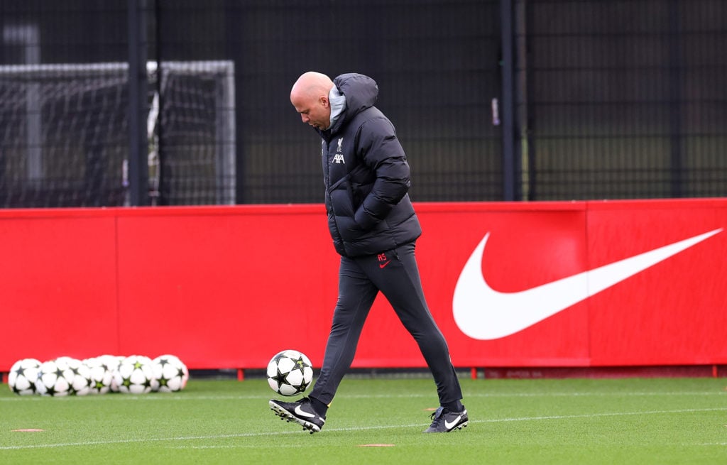Liverpool FC Training Session And Press Conference - UEFA Champions League 2024/25 League Phase MD6
