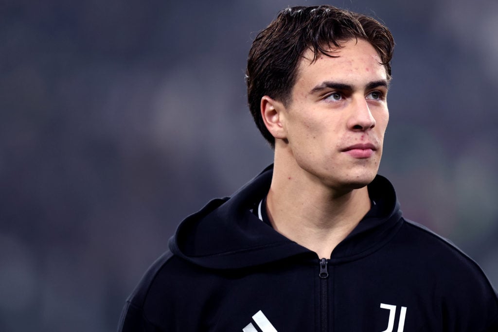Kenan Yildiz of Juventus Fc looks on during the Serie A