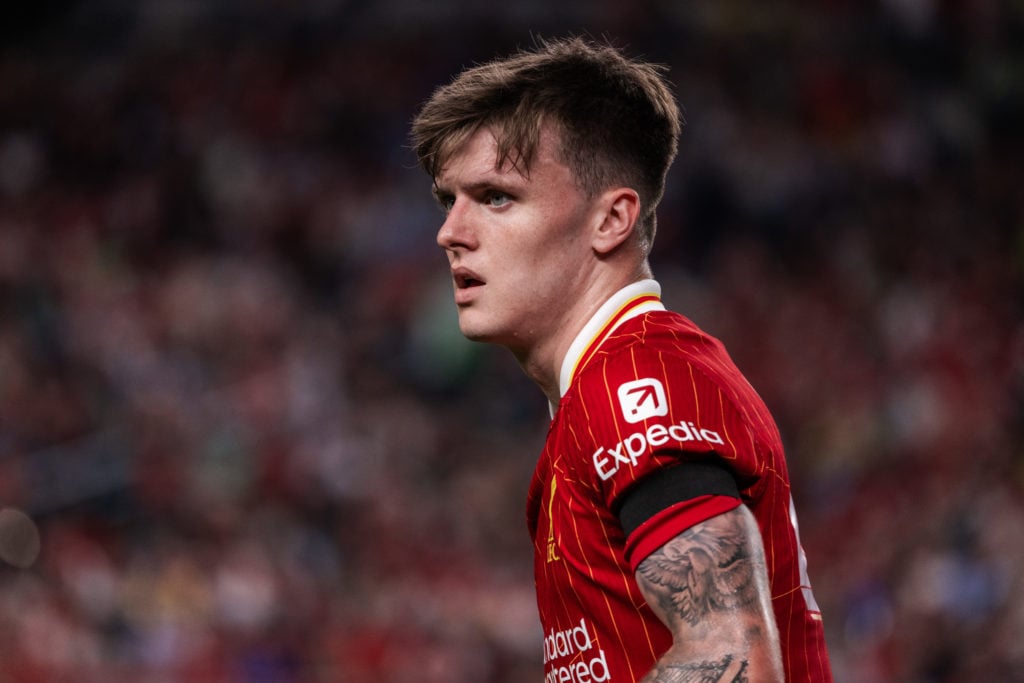 Ben Doak of Liverpool during the pre-season friendly match between Arsenal FC and Liverpool FC at Lincoln Financial Field