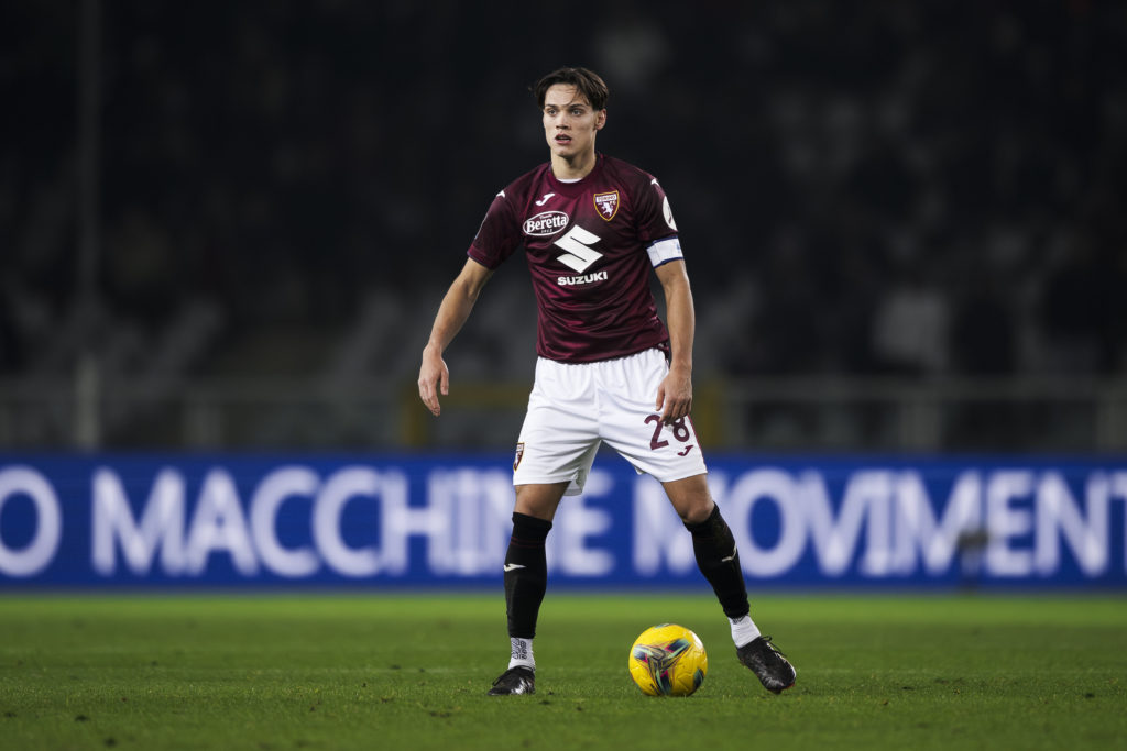 Samuele Ricci of Torino FC in action during the Serie A