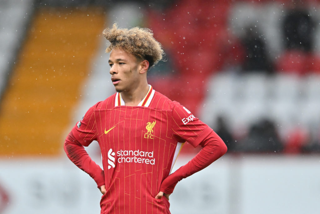 Trent Kone-Doherty playing for Liverpool underage