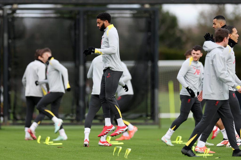 Liverpool FC Training Session And Press Conference - UEFA Champions League 2024/25 League Phase MD8