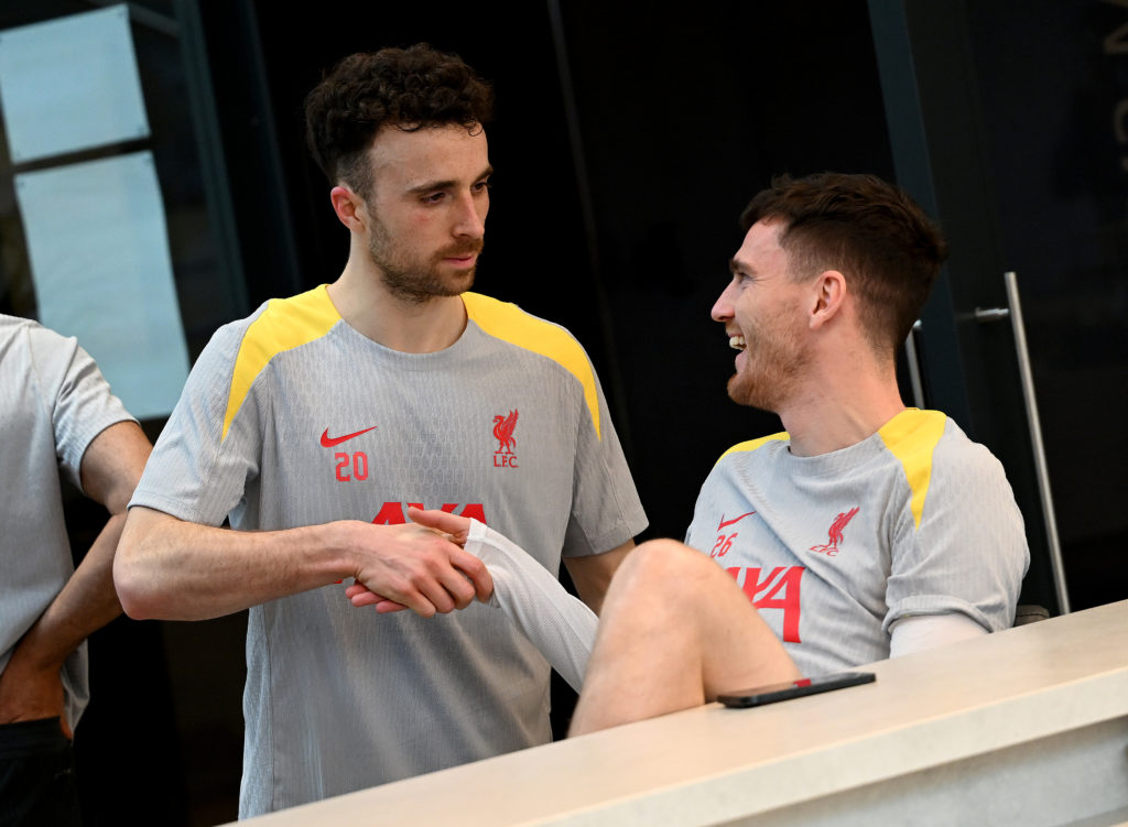 Liverpool FC Training Session And Press Conference - UEFA Champions League 2024/25 League Phase MD8