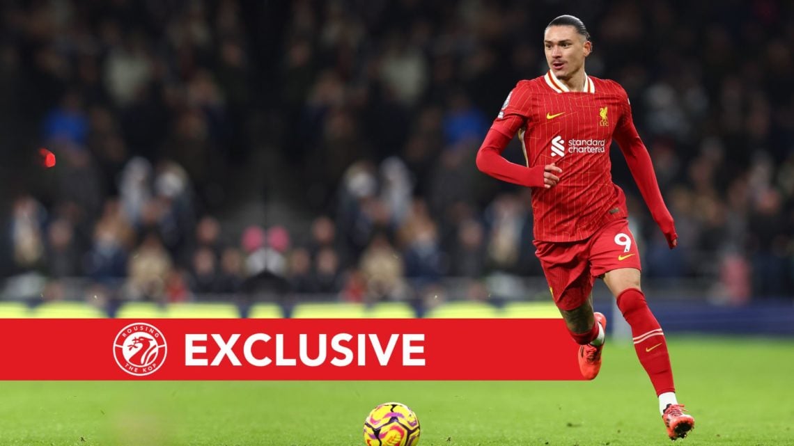 Darwin Nunez of Liverpool during the Premier League match between Tottenham Hotspur FC and Liverpool FC