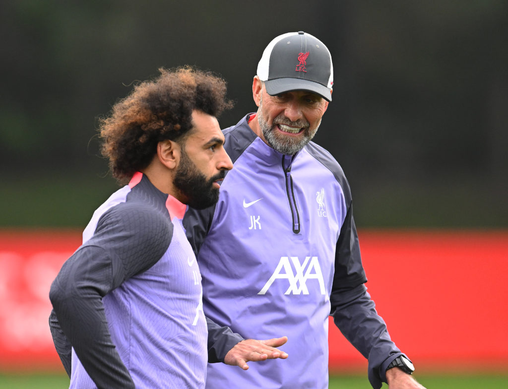 Mohamed Salah and Jurgen Klopp