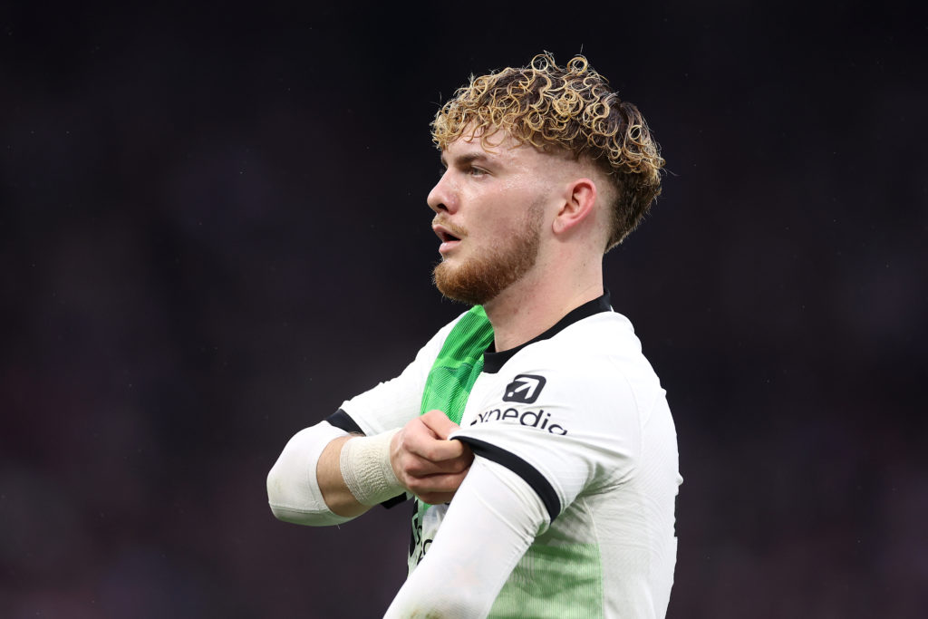Harvey Elliot of Liverpool during the Premier League match between Aston Villa and Liverpool FC at Villa Park
