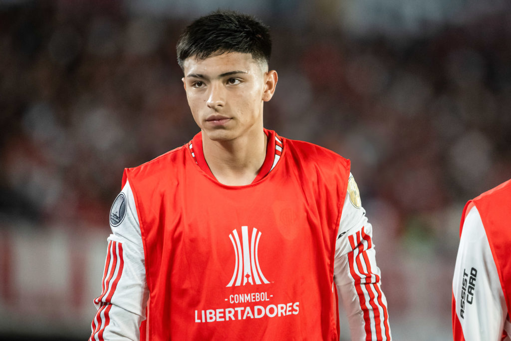 Agustin Ruberto of River Plate looks on during a Copa