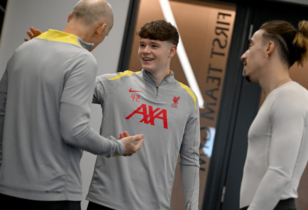 Liverpool FC Training Session And Press Conference - UEFA Champions League 2024/25 League Phase MD8