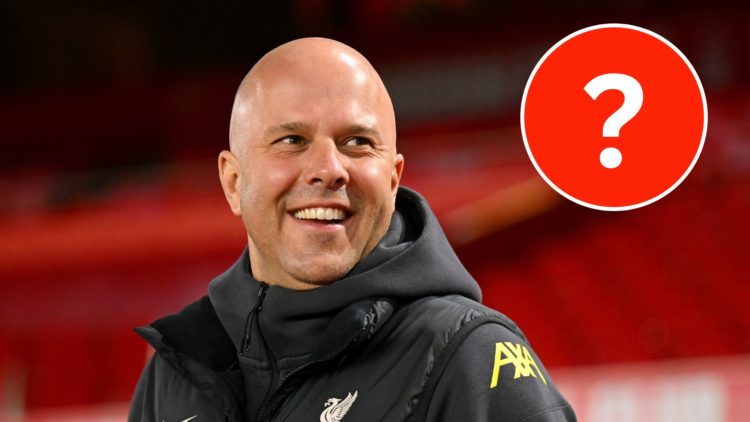 NOTTINGHAM, ENGLAND - JANUARY 14: Arne Slot, Manager of Liverpool, reacts prior to the Premier League match between Nottingham Forest FC and Liverp...
