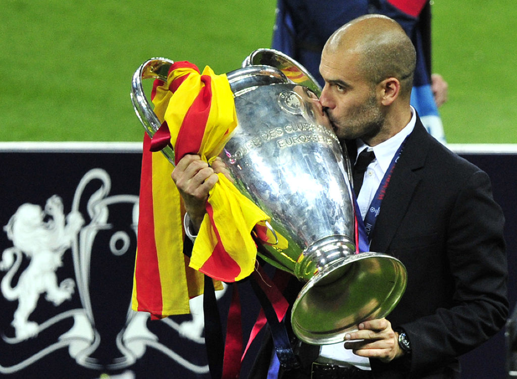 Barcelona's Spanish coach Josep Guardiol