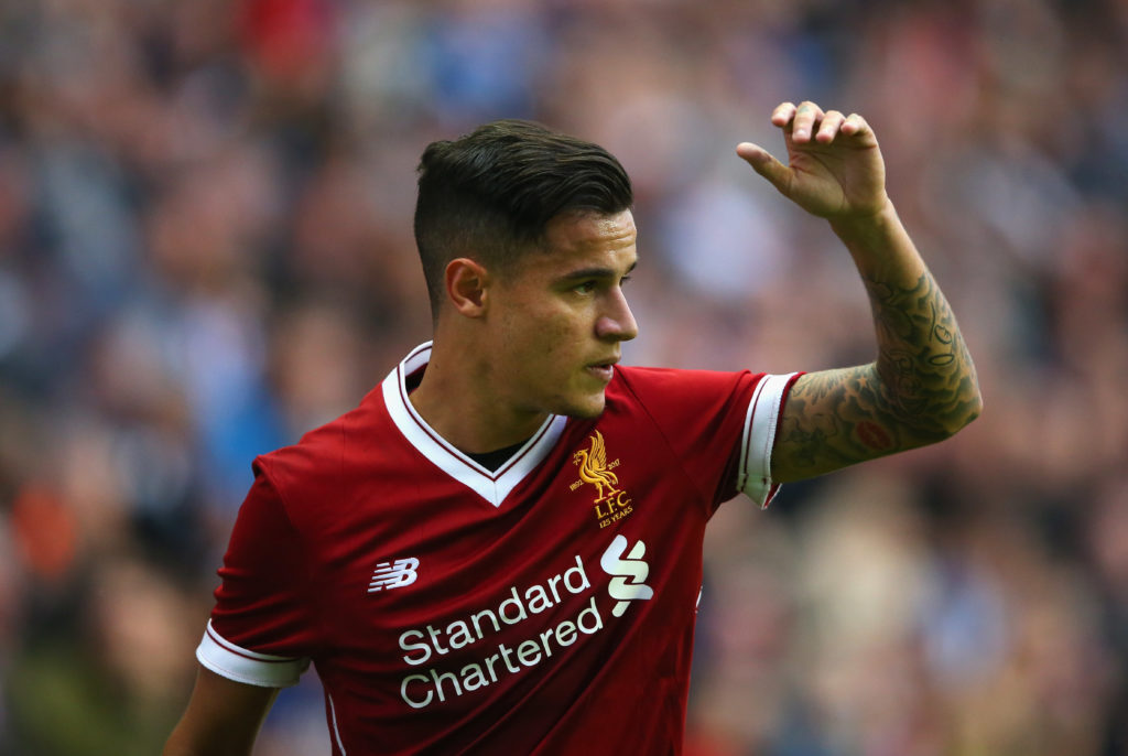 Philippe Coutinho of Liverpool during the pre-season friendly match between Wigan Athletic and Liverpool