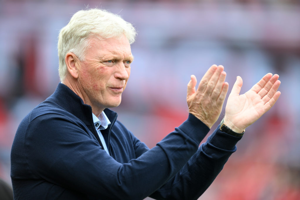 David Moyes pictured on the Everton touchline in their game against Nottingham Forest.